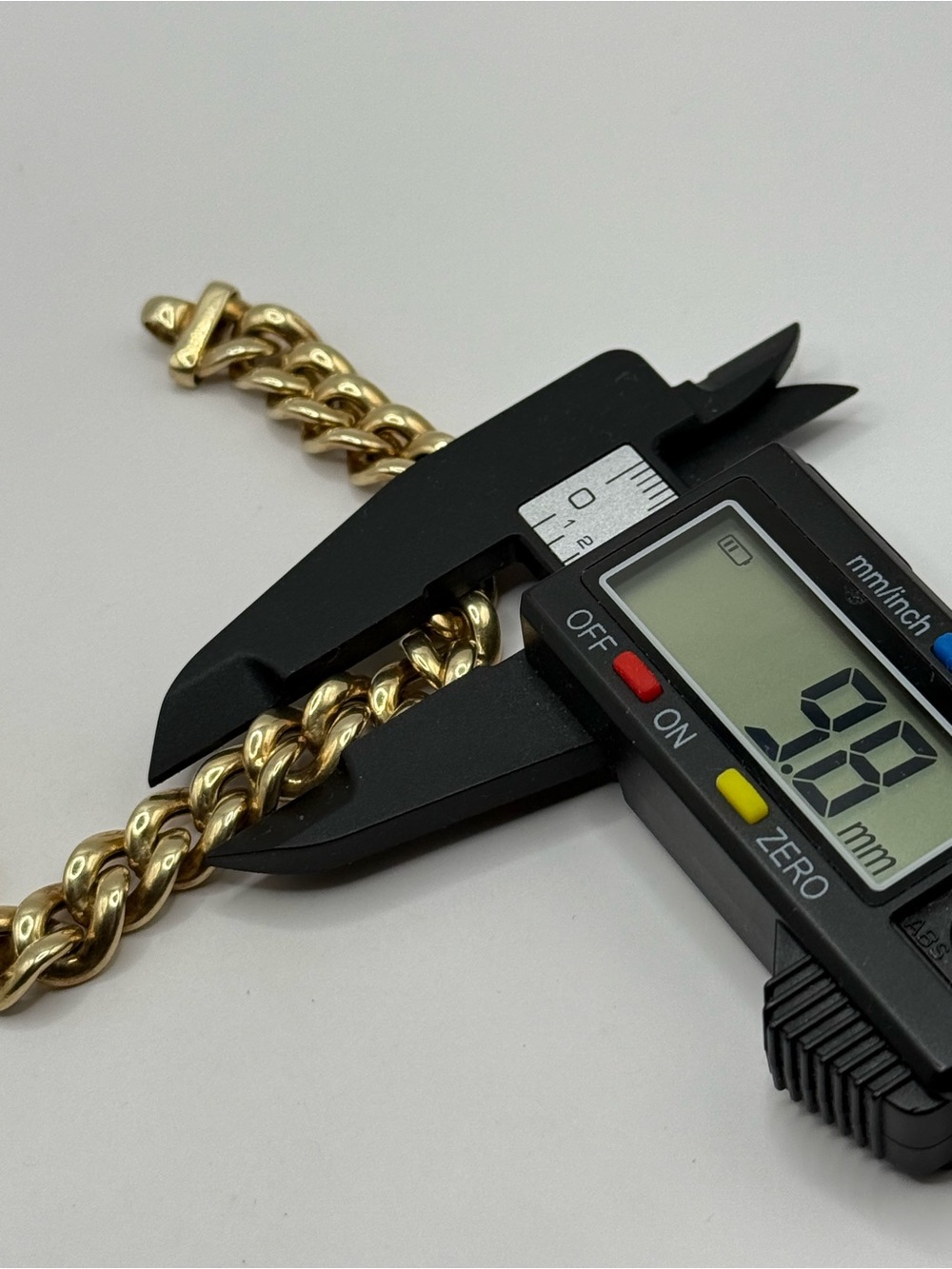 925 Italy 18k gold Plated Curb Link Bracelet Unoaerre 7.5 inch - Picture 4 of 5